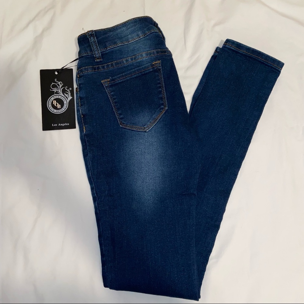 B.O.B Jeans Women’s Dark Denim Skinny Jeans